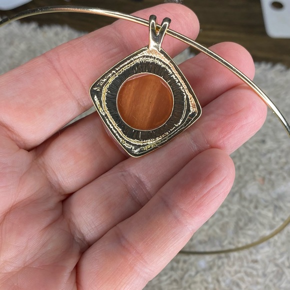 BRAND NEW bangle style orange sunny style necklace 00199 - Picture 4 of 5